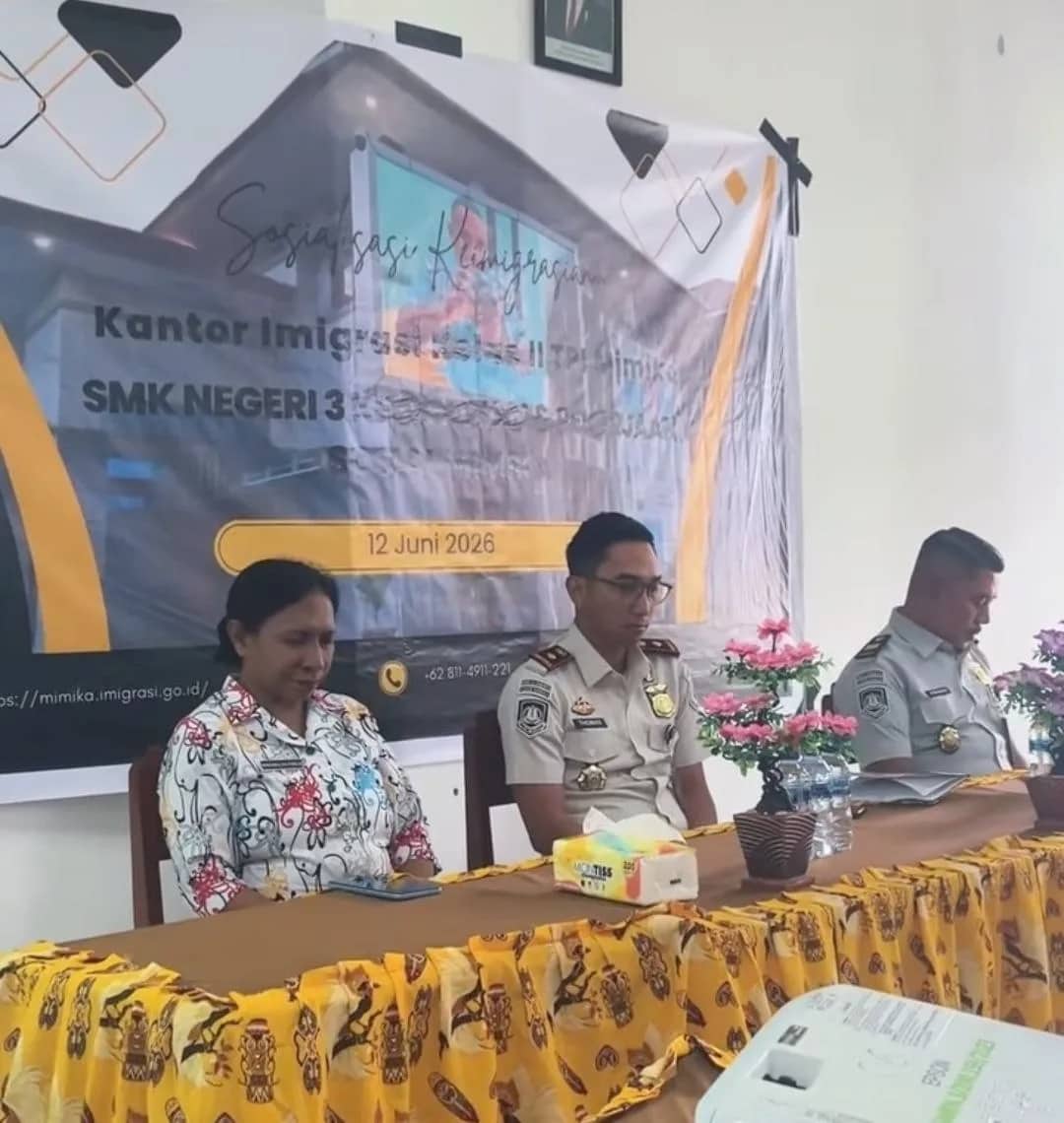 Ilustrasi berita Mimika: Imigrasi Mimika Edukasi Siswa SMK Negeri 3 Kesehatan dan Pekerjaan Sosial tentang Keimigrasian