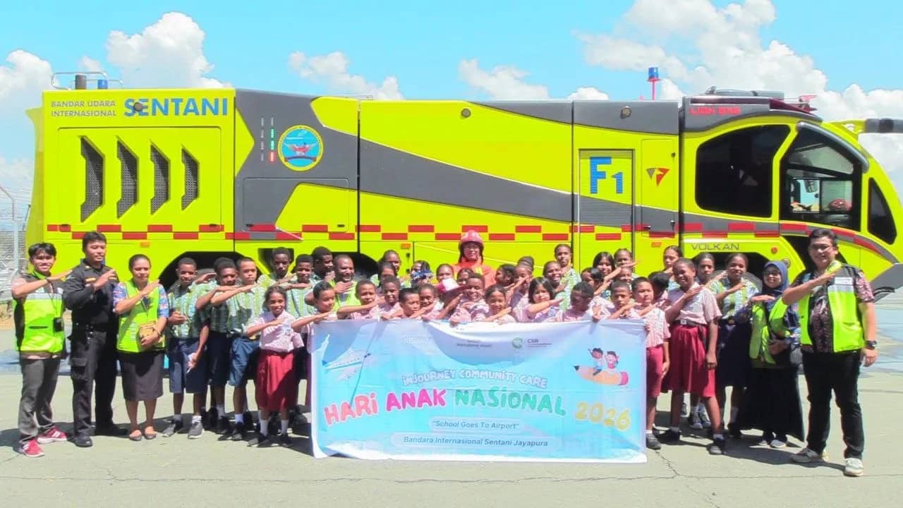 Ilustrasi berita JAYAPURA: Bandara Sentani Peringati Hari Anak Nasional dengan Edukasi Keselamatan Penerbangan dan Bantuan Pendidikan