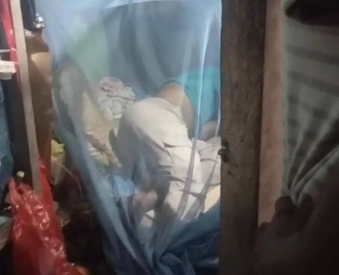 Skrinshut video penemuan jenazah korban.