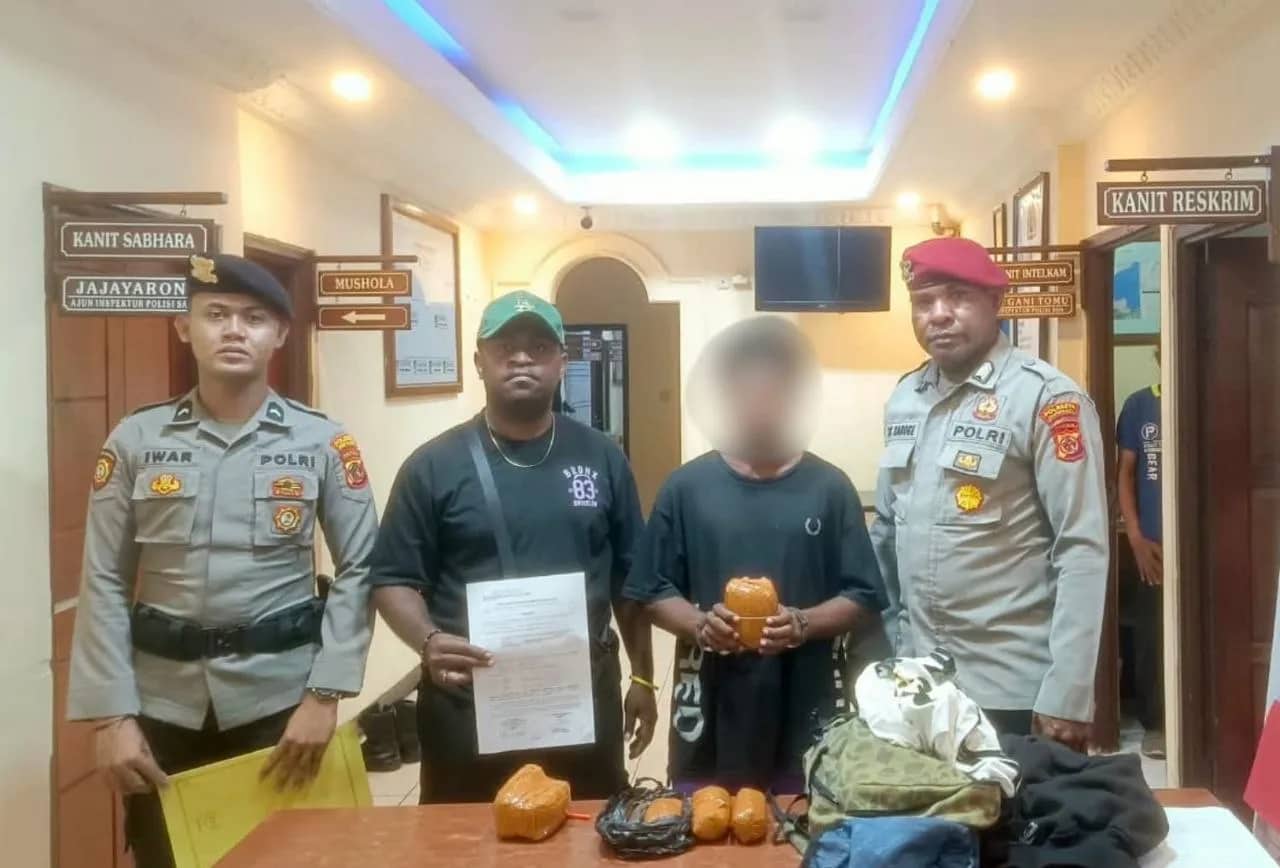 Ilustrasi berita JAYAPURA: Polsek KPL Jayapura Amankan Penumpang KM Dobonsolo Bawa 1,04 Kilogram Ganja