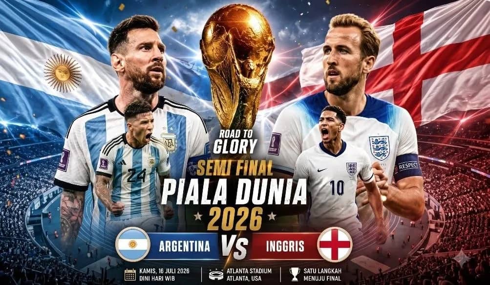 Semifinal Piala Dunia Argentina VS Inggris