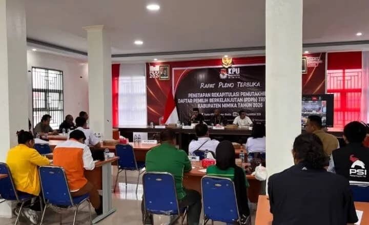 Ilustrasi berita Mimika: Bertambah 643 Orang, KPU Mimika Tetapkan 228.681 Pemilih dalam PDPb Triwulan III 2026
