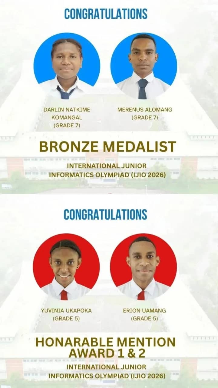 Para pelajar SATP yang berhasil meraih penghargaan dalam ajang bergengsi International Junior Informatics Olympiad 2026 atau IJIO 2026