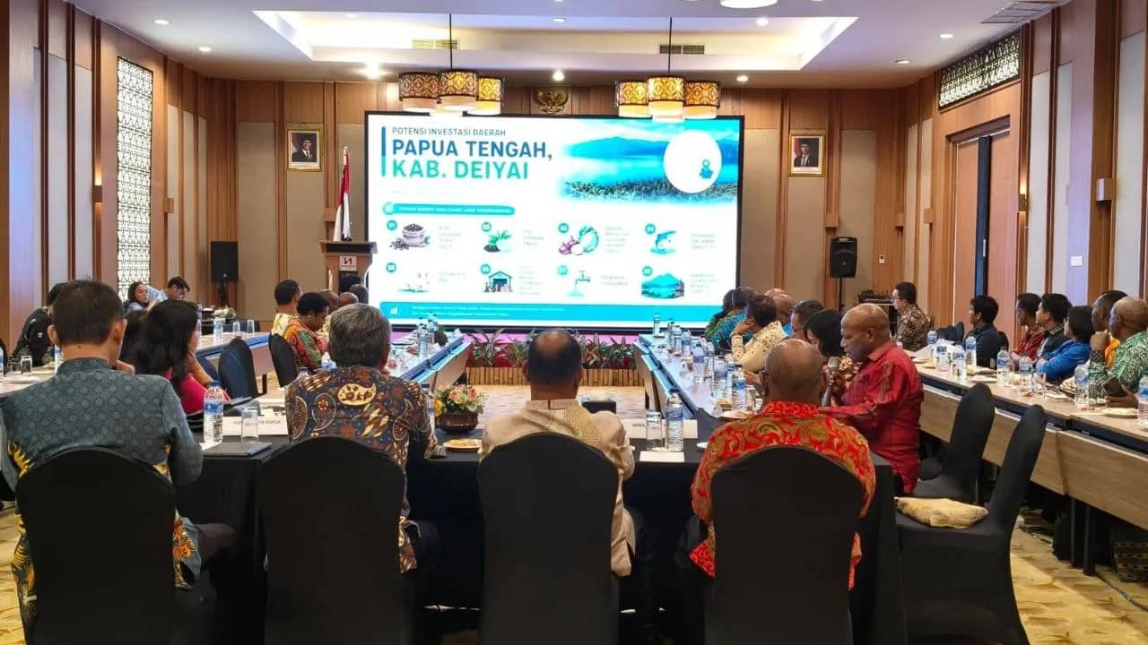 Suasana Papua Economic and Investment Forum (PEIF) 2026, yang digelar di Hotel Swiss-Belinn Timika, Kamis (4/6).