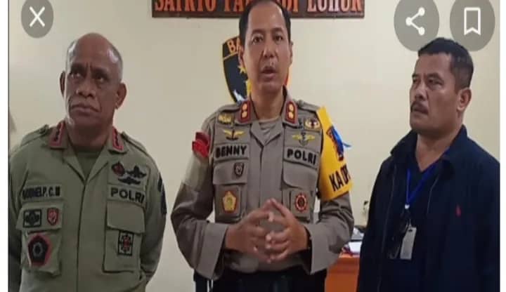 Kapolres Yahukimo AKBP Ignatius Benny (tengah)