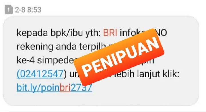 Ilustrasi berita Mimika: Nasabah Bank di Timika Diingatkan Hati-hati Penipuan Undian Berhadiah