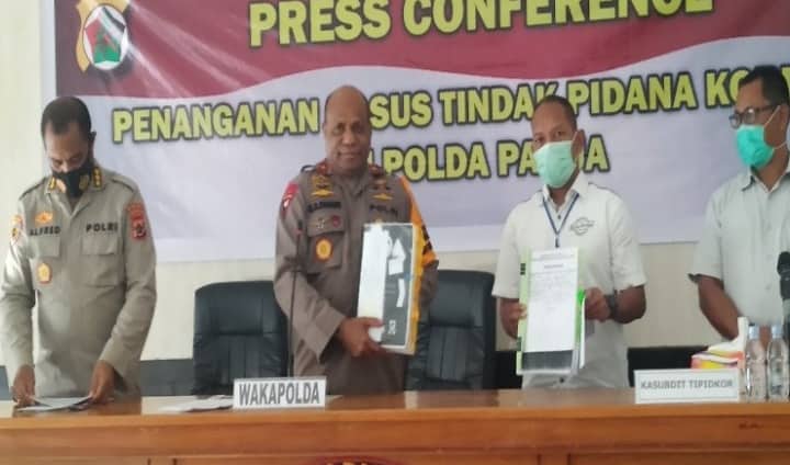Ilustrasi berita BERITA UTAMA: Dituduh Korupsi Uang Negara Rp 6 Miliar, Anggota KPU Papua Ditahan Polisi