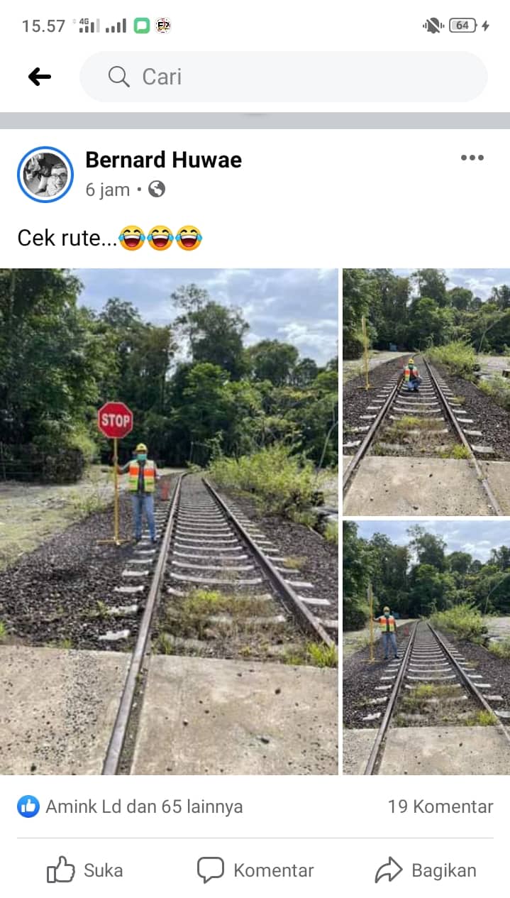 Ilustrasi berita Mimika: Lagi Viral di Facebook!! Ternyata di Timika Sudah Lama Ada Jaringan Rel Kereta Api