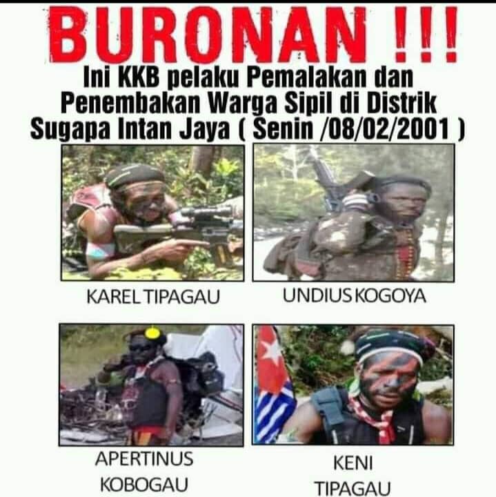 Ilustrasi berita Mimika: Empat Pentolan KKB Intan Jaya Masuk Daftar Buronan, Foto Pasukan Tempur OPM Beredar di Dunia Maya
