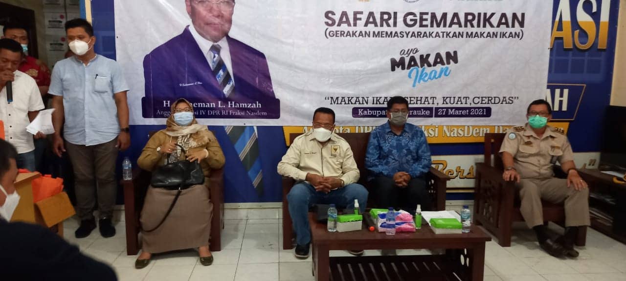 Ilustrasi berita Papua: Sulaeman Hamzah Giatkan Safari Gemar Makan Ikan di Tengah Pandemi Covid-19