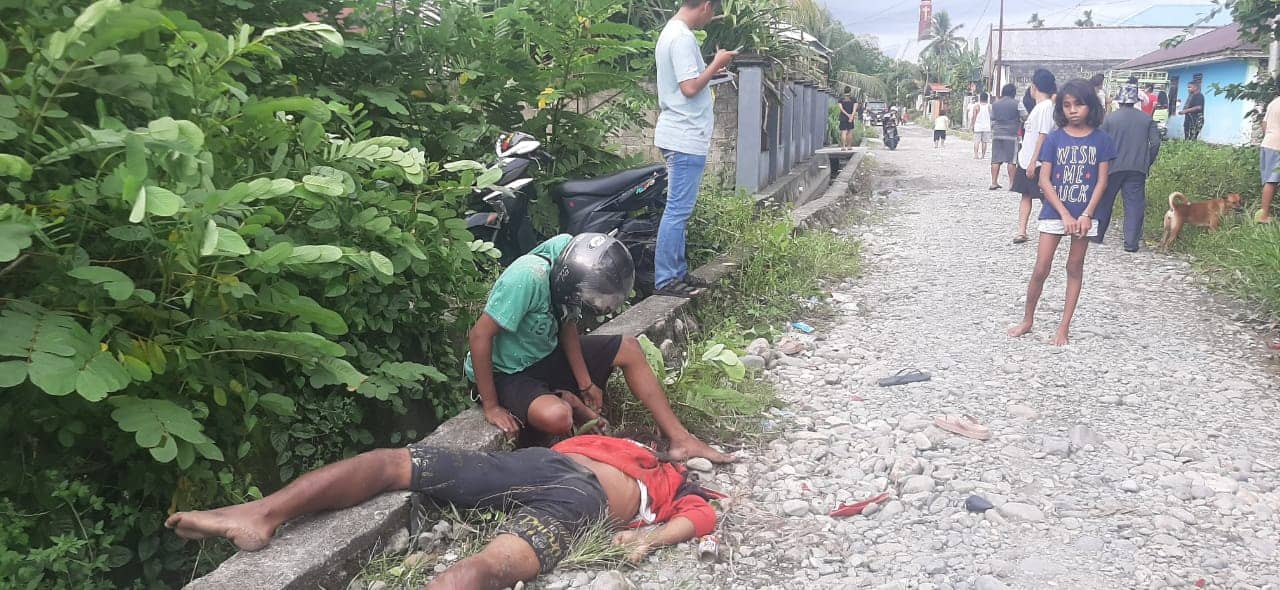 Pelaku penjambretan terjatuh hingga kaki patah.