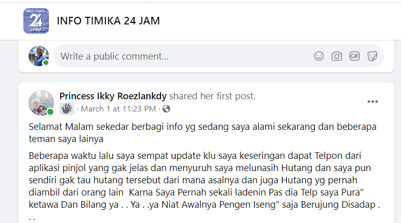 Korban Teror Pinjaman Online