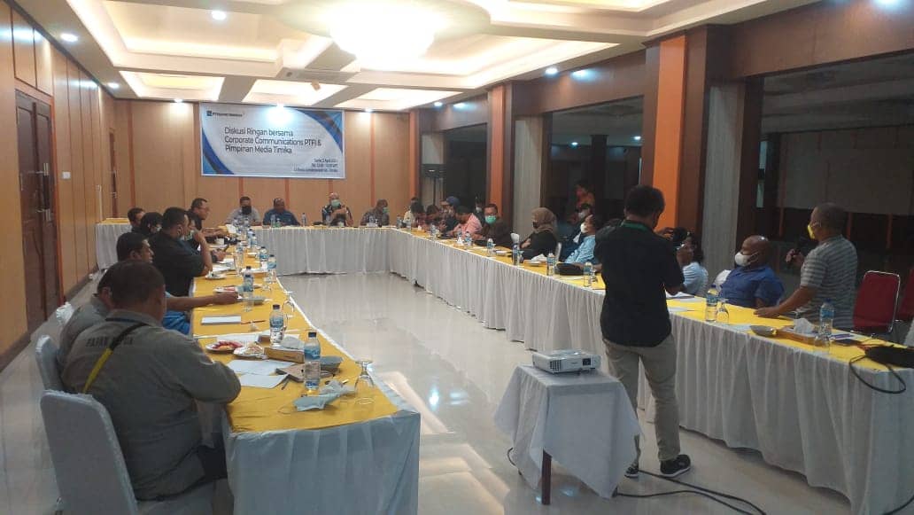 Pertemuan pimpinan awak media dan perwakilan PT Freeport Indonesia