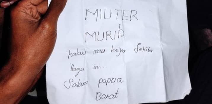 Ilustrasi berita Mimika: Setelah Bakar Helikopter, KKB Papua Tantang Aparat Melalui Surat