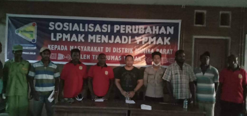 Sosialisasi perubahan nama LPMAK menjadi YPMAK di Kokonao