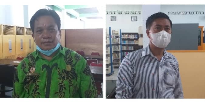 Ketua Komisi A Daud Bunga (kiri) dan Anggota Marinus Tandiseno (kanan)