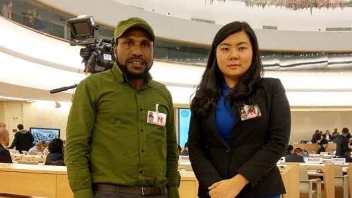 Victor Yeimo bersama Veronica Koman