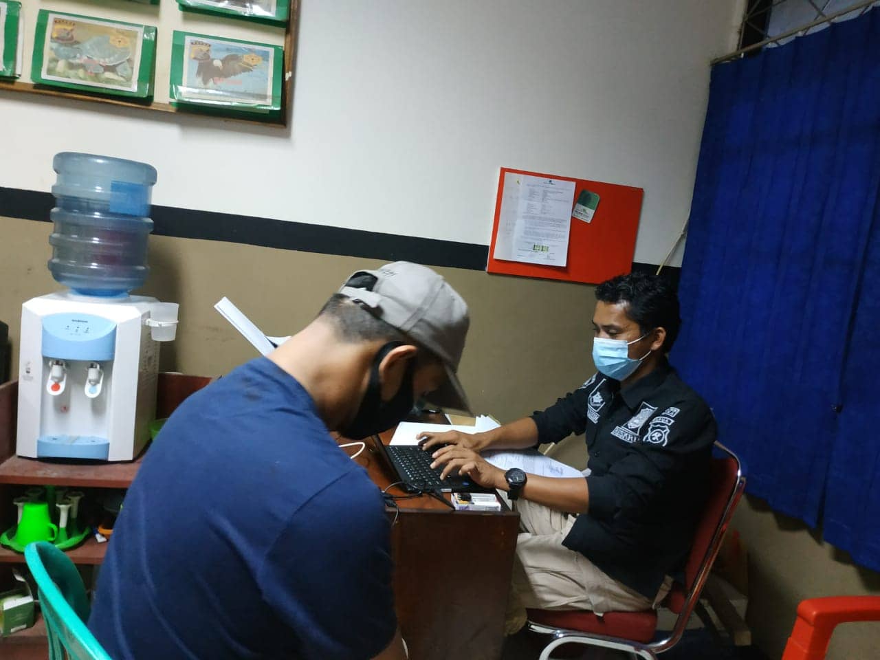 Abdul Saleh diperiksa penyidik Reskrim Polres Mimika.