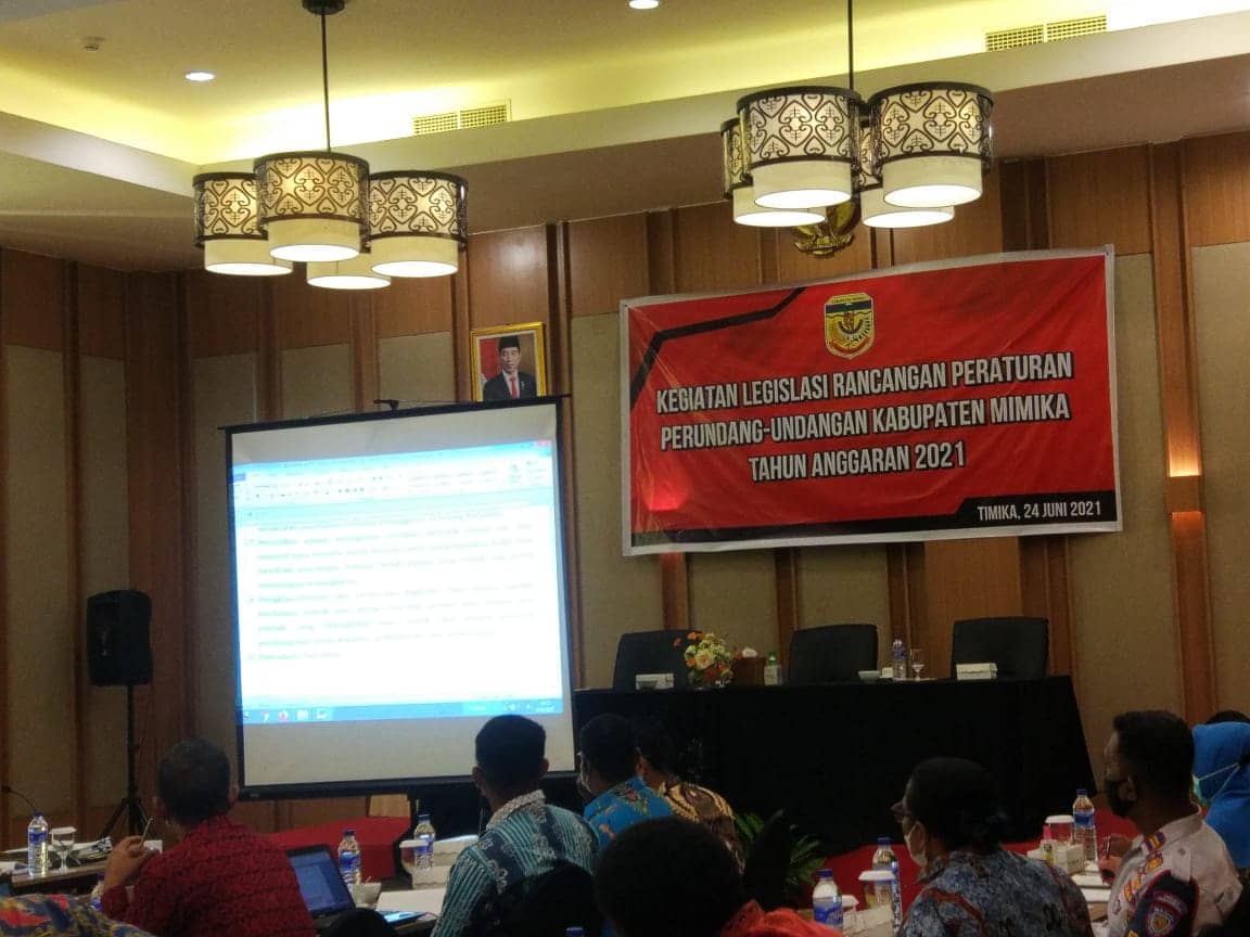 Kegiatan Legislasi Rancangan Perundang-undangan Kabupaten Mimika Tahun 2021