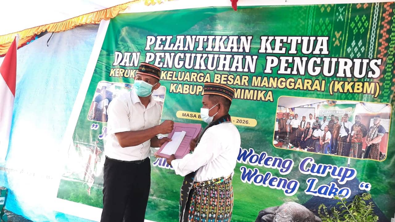 Ilustrasi berita Mimika: Disaksikan Kesbangpol, Ketua dan Pengurus KKBM Mimika Periode 2021-2026 Resmi Dikukuhkan