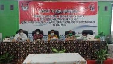 Ilustrasi berita pinpost: Paslon Hengki-Lexi Peraih Suara Terbanyak PSU, Hasil Rekapitulasi KPU Boven Digoel