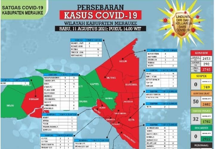 Ilustrasi berita Papua: Ngeri !!! Hanya 2 Bulan, Sudah 124 Warga Merauke yang "Dibunuh" Covid-19