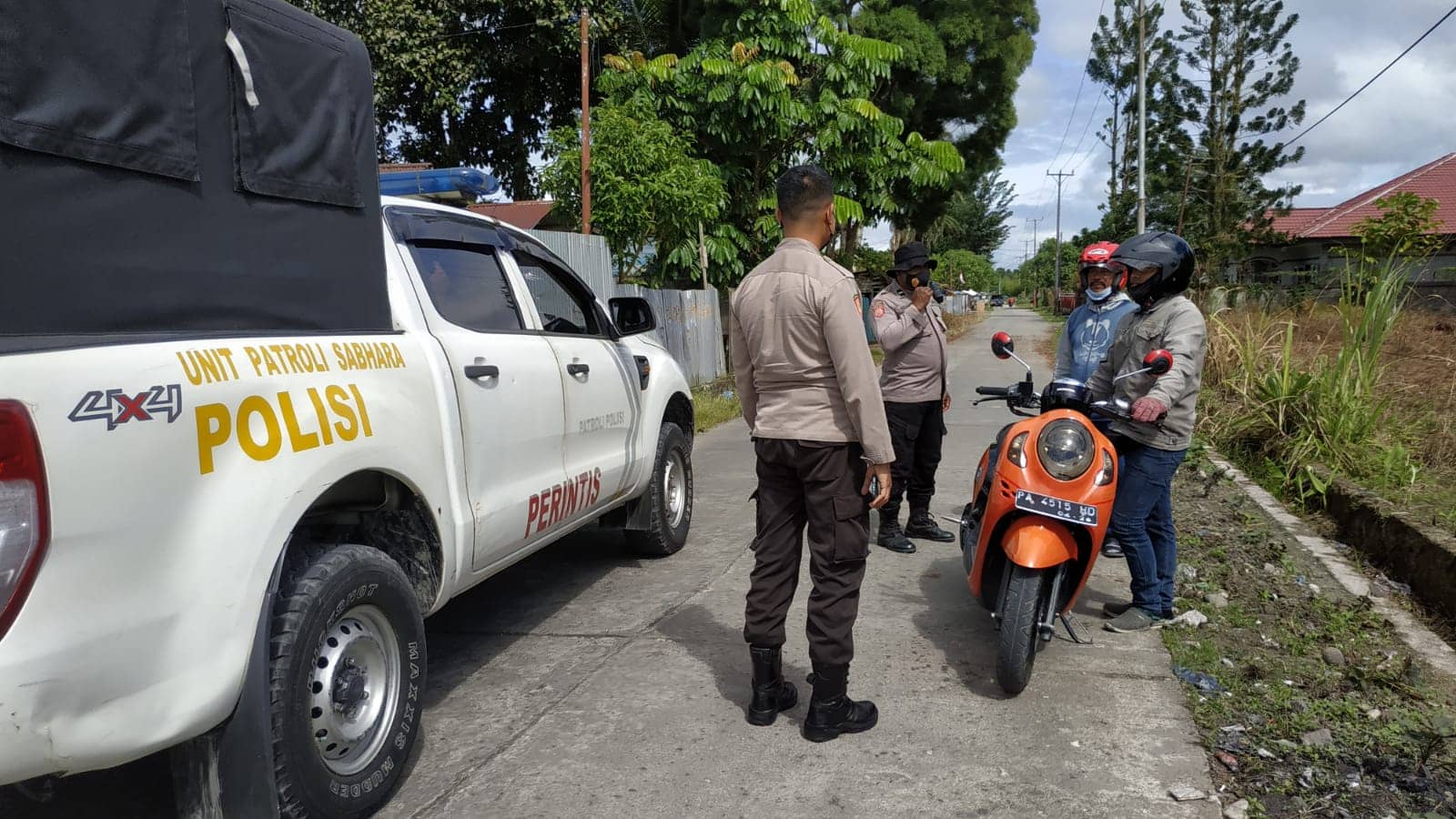 Hafid memberi keterangan kepada polisi
