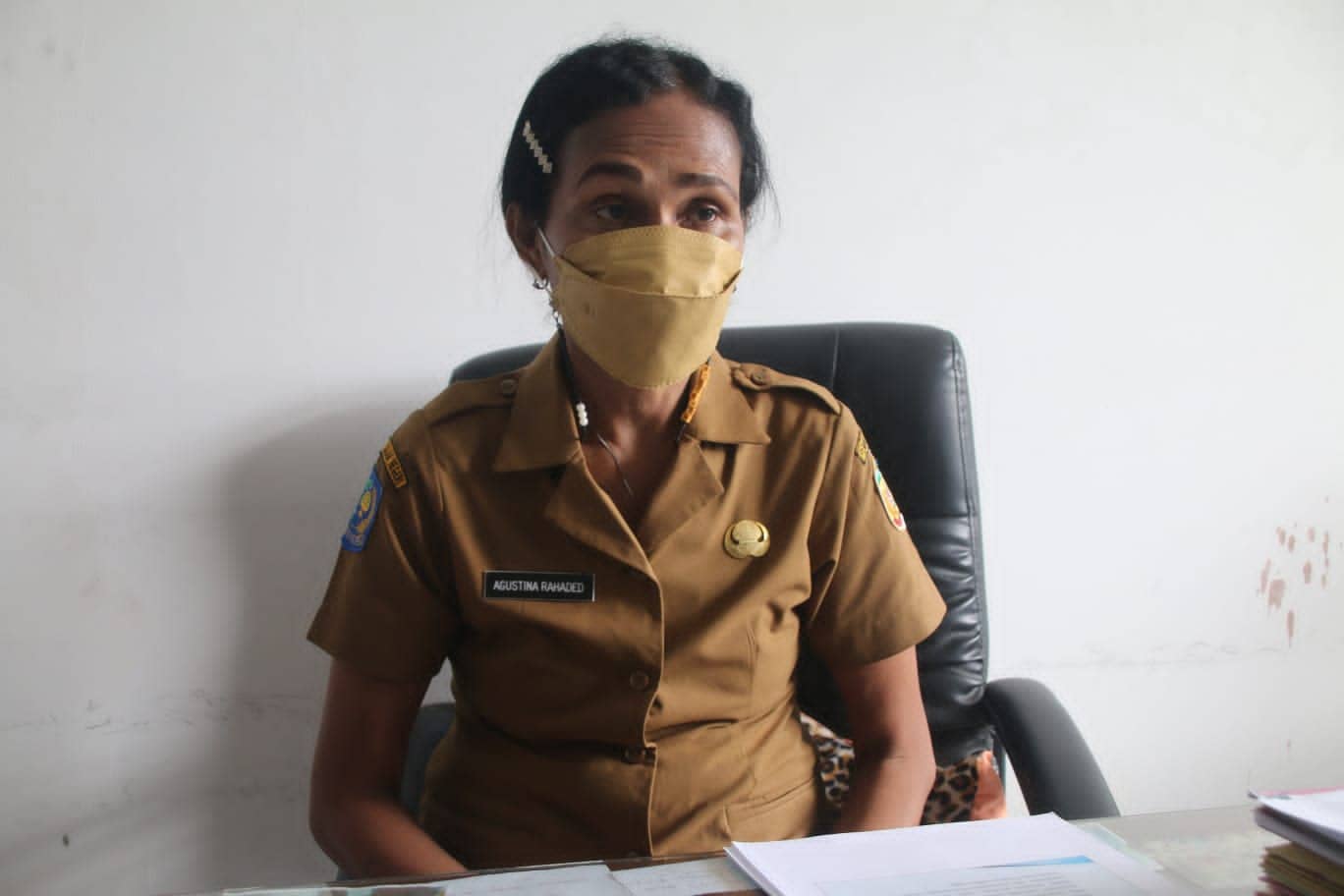 Sekretaris DP3AP2 KB Kabupaten Mimika Agustina Rahaded
