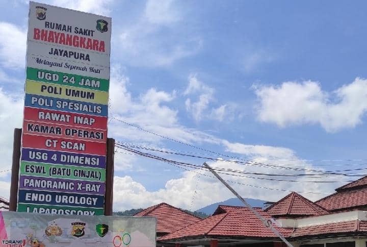 RS Bhayangkara di Jayapura.