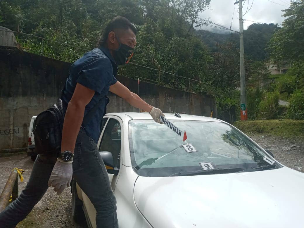 Mobil Freeport yang dirusak pelaku