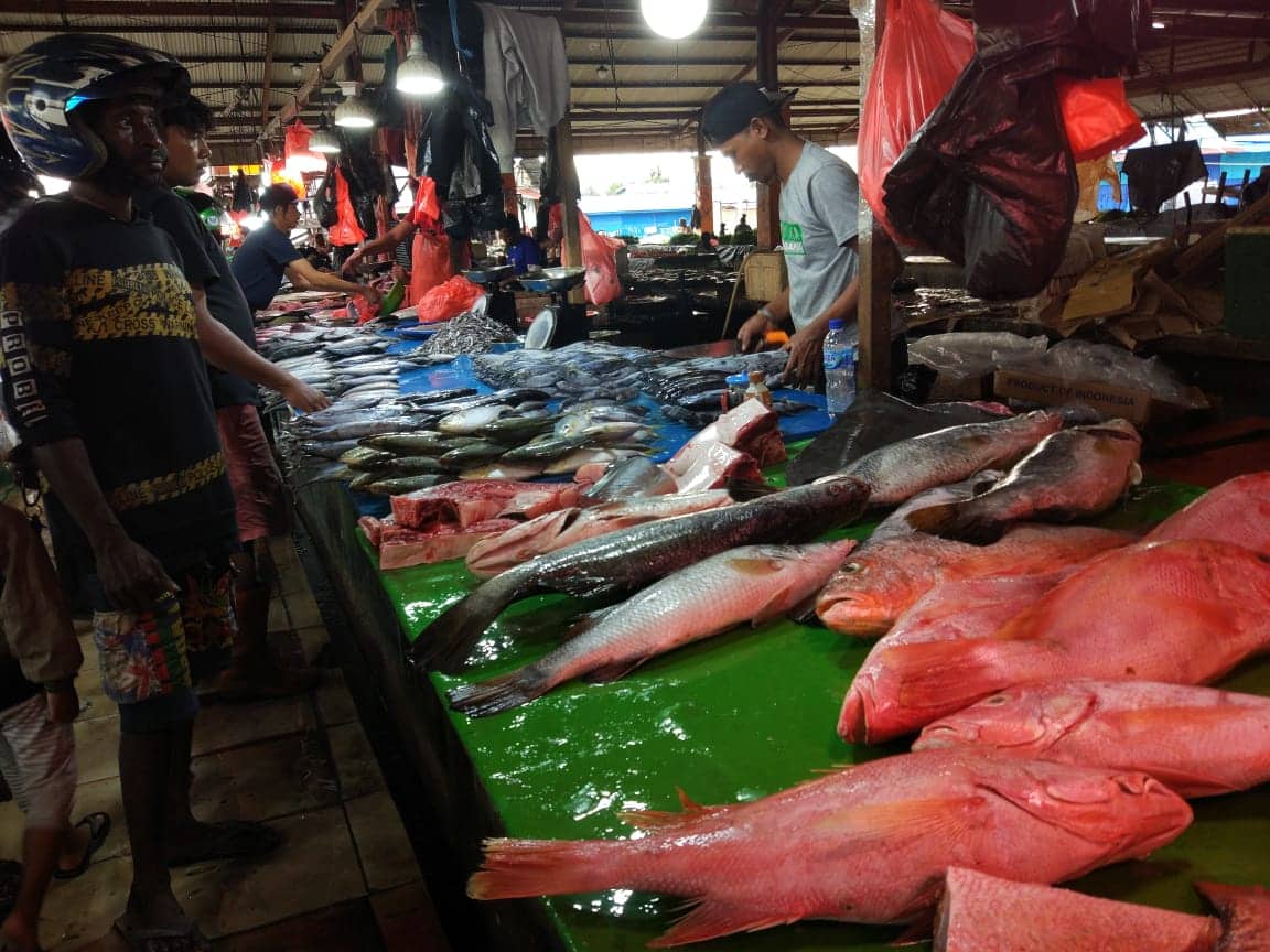 Ilustrasi berita Mimika: Gelombang Laut Tinggi, Ikan Asal Tual Kuasai Pasar Sentral Timika, Harga Naik