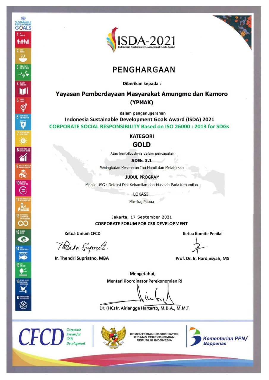 Penghargaan yang diraih YPMAK.