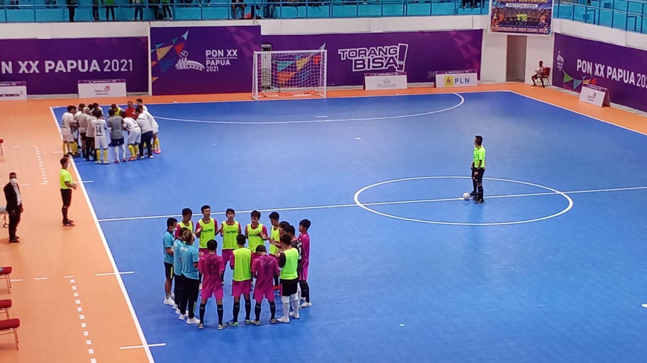 Ilustrasi berita GEBYAR PON PAPUA: Berbagi Angka, Tim Futsal Banten Tahan Imbang Jatim 1-1