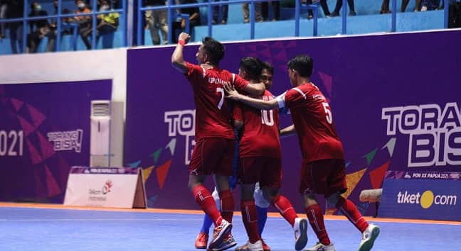 Ilustrasi berita GEBYAR PON PAPUA: Tim Futsal Kepri Kalahkan Sumatera Utara 6-4