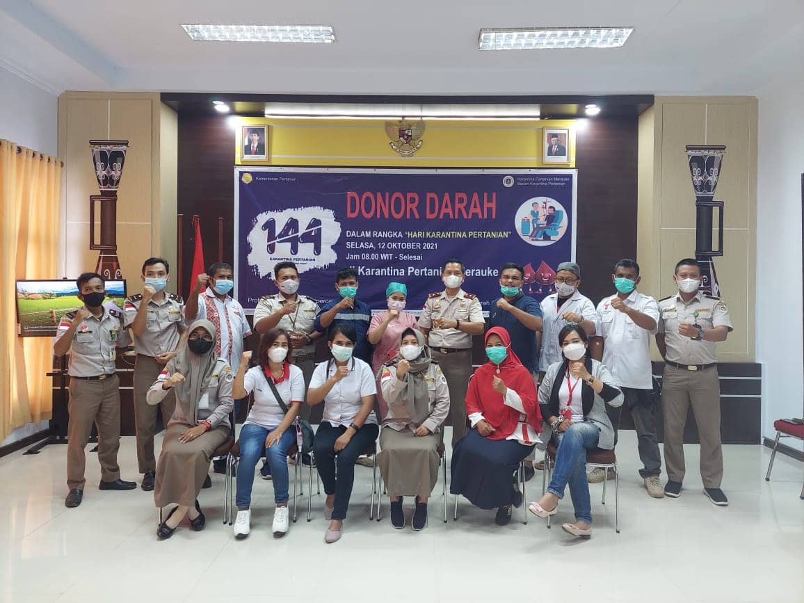Pimpinan dan staf Karantina Merauke.