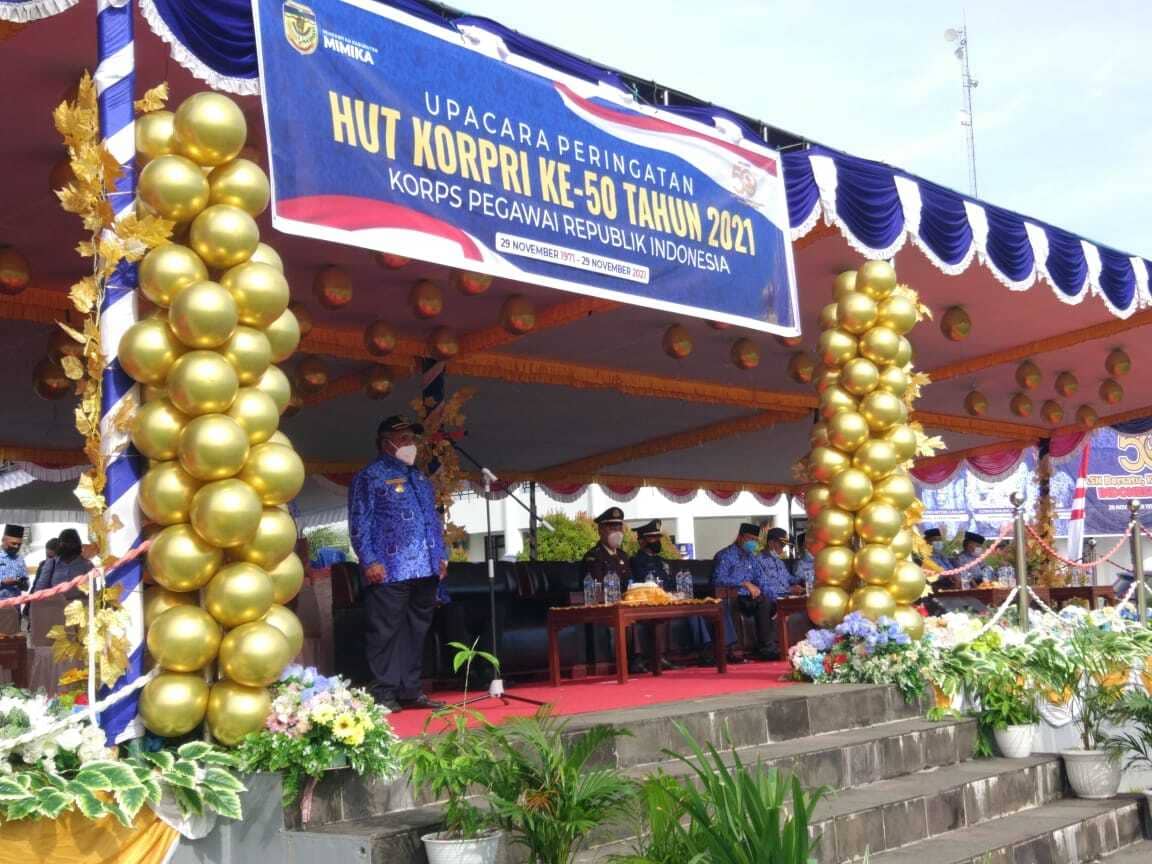 Ilustrasi berita Mimika: Bupati Mimika Sampaikan Pesan Kepada Semua ASN Saat Bertindak Sebagai Inspektur Upacara HUT Korpri ke-50