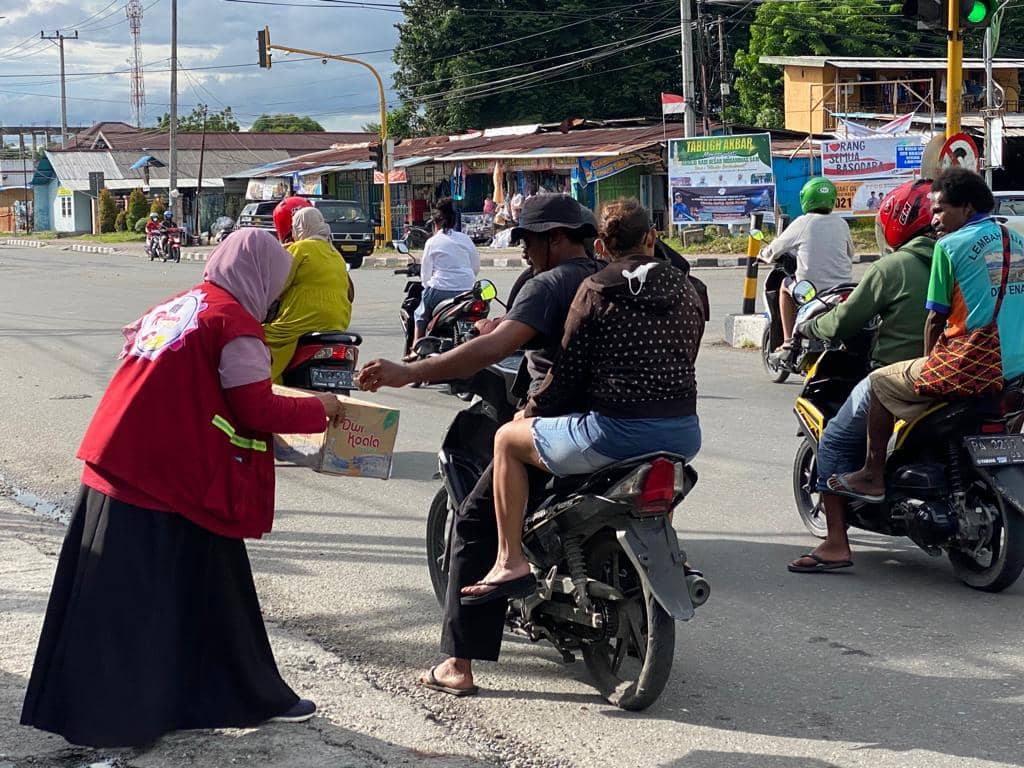 Permintaan sumbangan dari KKJB Mimika untuk korban bencana Semeru.