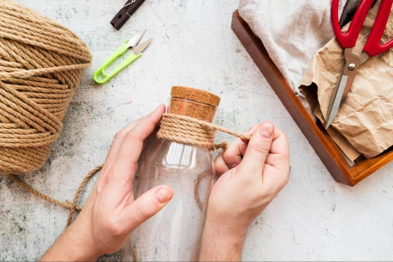 Dekorasi dari botol kaca