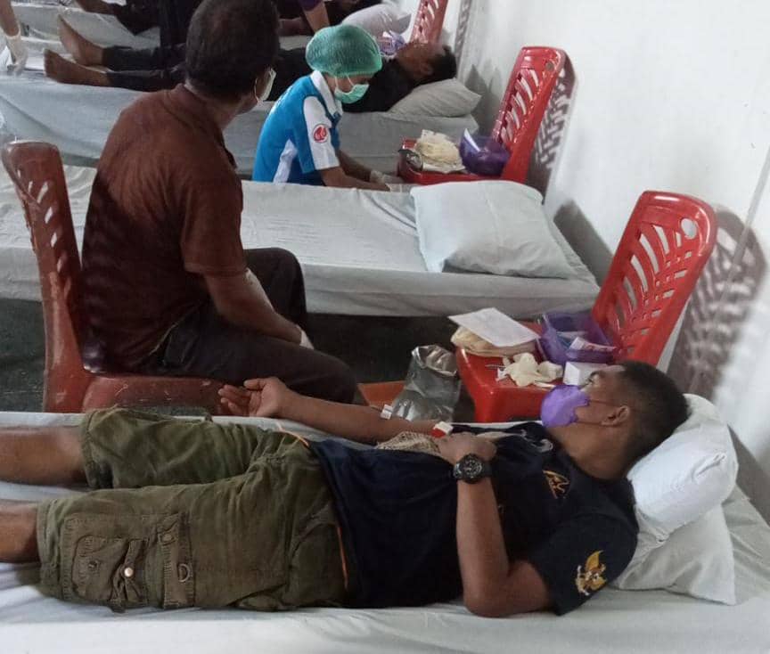Kegiatan donor darah PSHT.