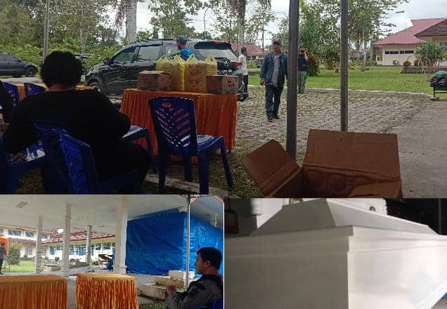 Situasi di kamar jenazah RSUD Mimika.