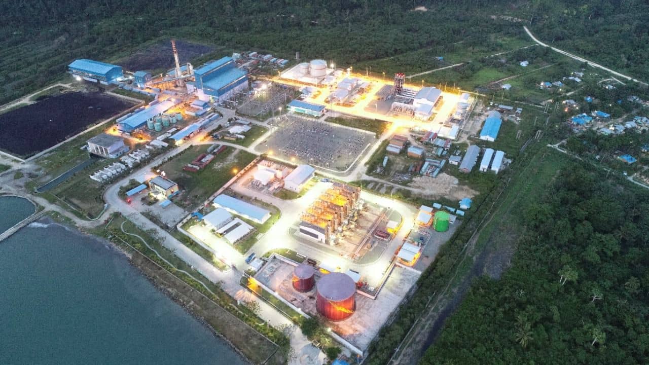 Tampak suasana kota Jayapura yang terang