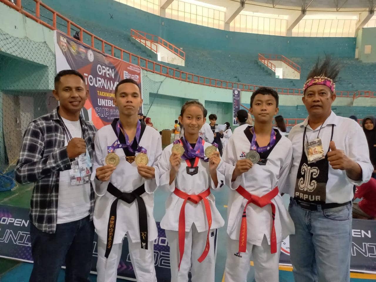 Ilustrasi berita Mimika: Kembali Harumkan Nama Kabupaten Mimika, Taekwondo Timika Sabet Medali di Kejuaraan Unibos Makassar