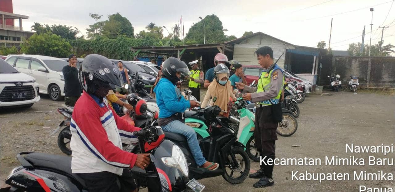 Ilustrasi berita Mimika: Satlantas Polres Mimika Gelar Operasi Patuh Hari Pertama, 15 Kendaraan Roda Dua Ditilang