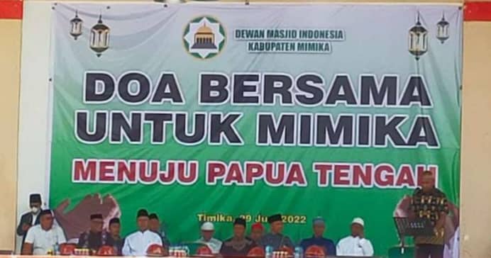 Acara Doa Bersama Untuk Mimika Menuju Papua Tengah di Graha Eme Neme Yaware Timika