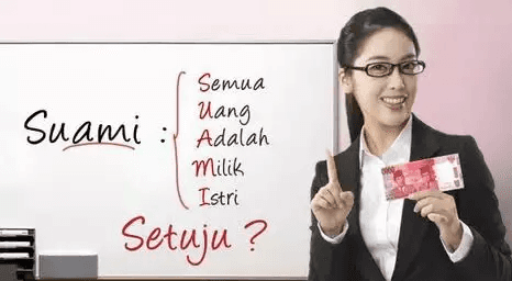 Ilustrasi berita LIFESTYLE: Uang Suami Milik Istri, Uang Istri Milik Istri, Apakah Itu Benar ?
