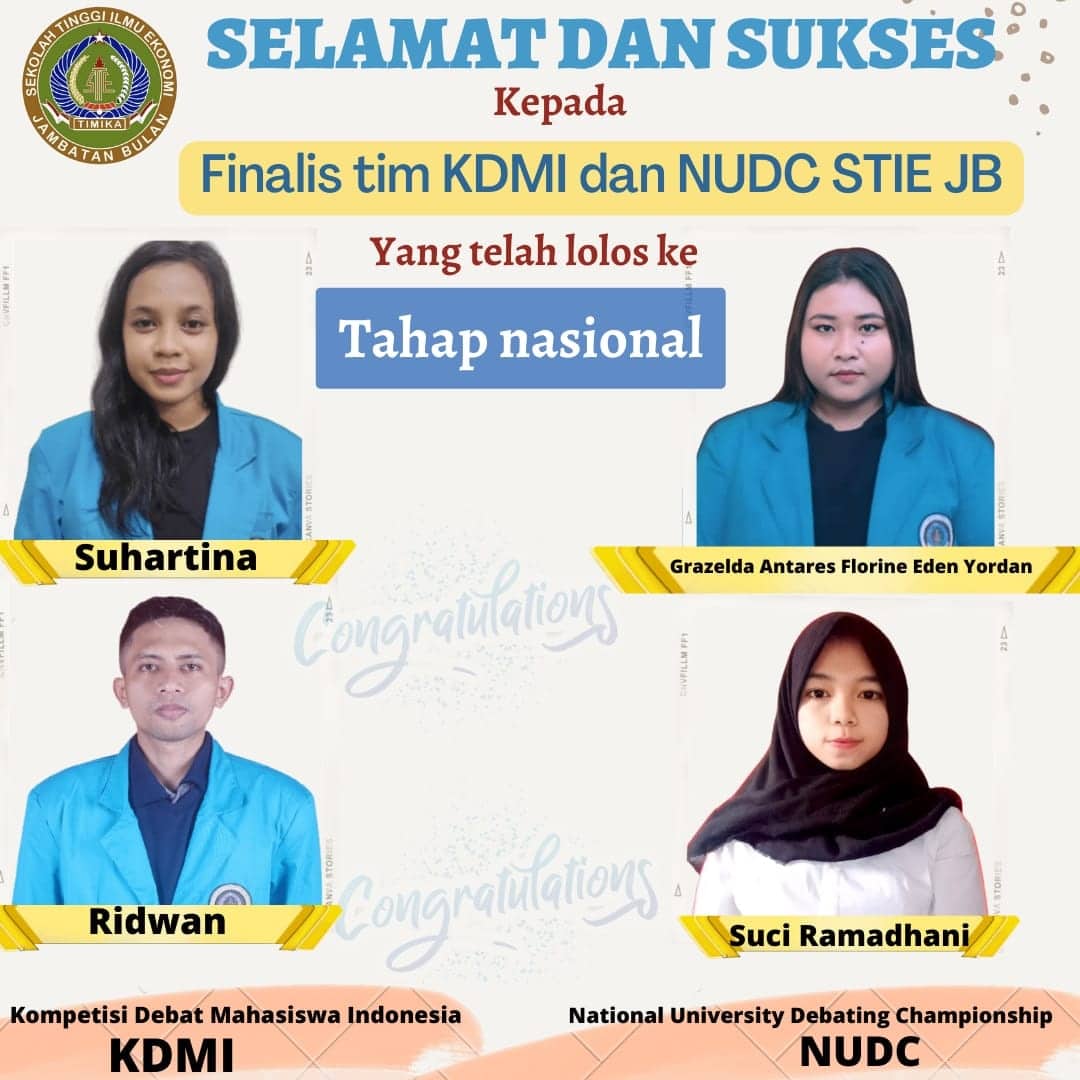 Ilustrasi berita Mimika: STIE JB Lolos KDMI dan NUDC Tingkat Nasional