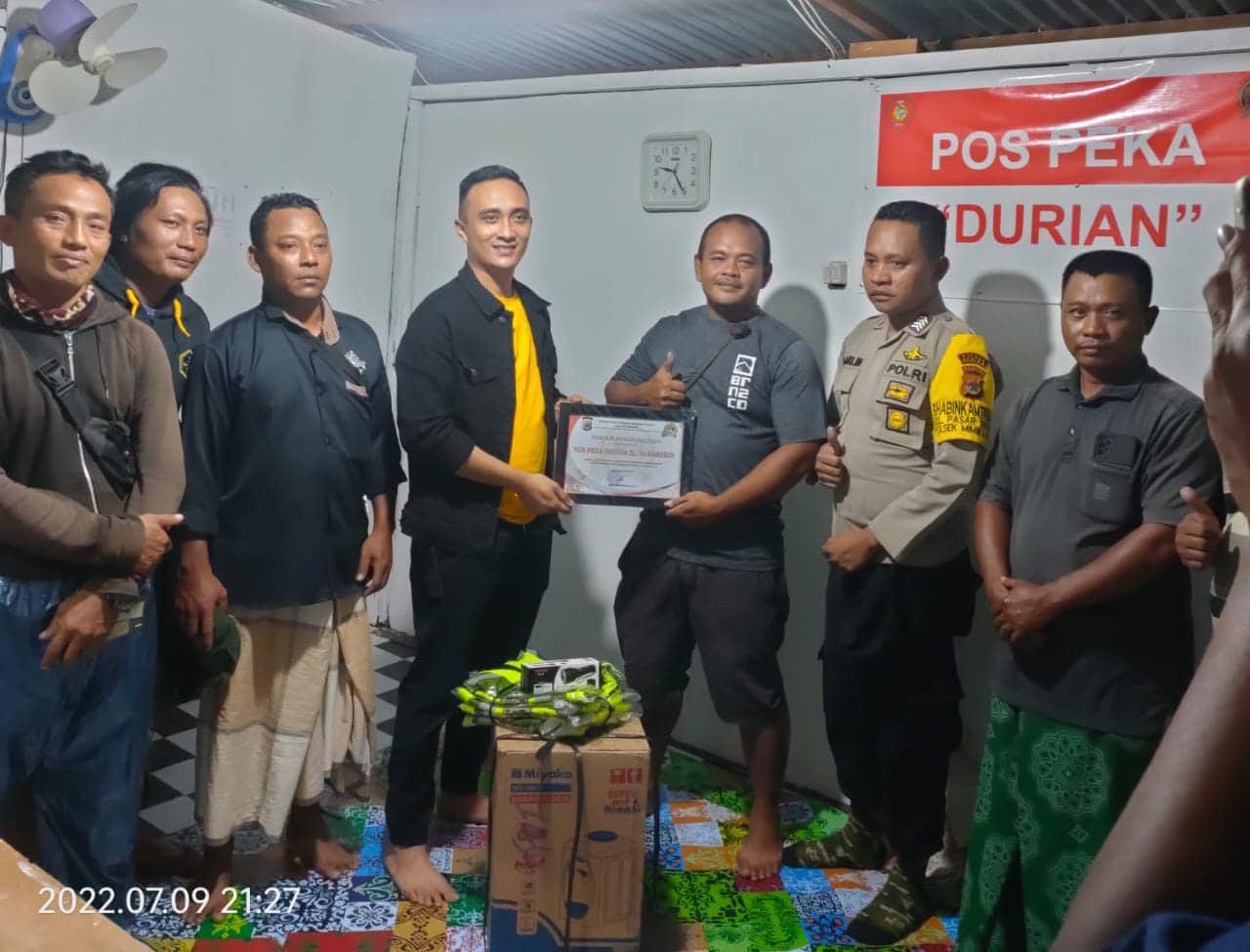 Ilustrasi berita Mimika: Tadi Malam Kapolsek Mimika Baru Sambangi Pos Peka di Gang Durian Irigasi