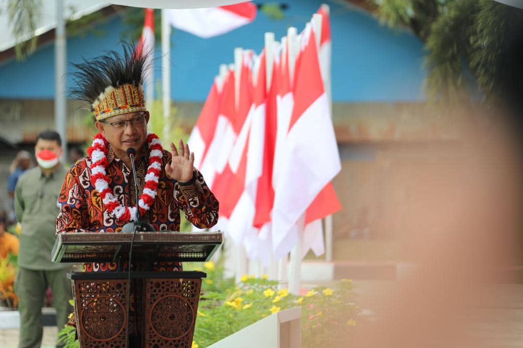 Ilustrasi berita Papua: Saat Launching Pembagian 10 Juta Bendera, Mendagri Tegaskan Percepatan Pembangunan Jadi Spirit Pembentukan DOB Papua