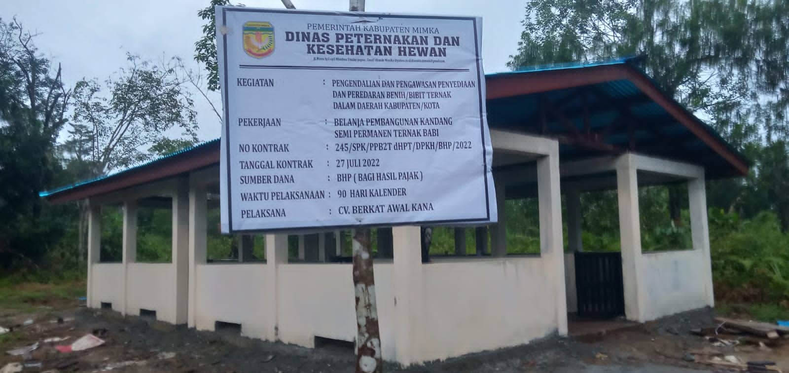 Ilustrasi berita Mimika: Dinas Peternakan Mimika Klarifikasi Keberadaan Papan Nama Kandang Babi di Proyek Vihara SP 6