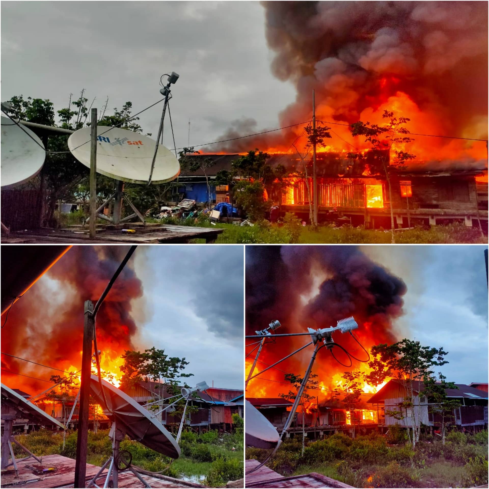 Ilustrasi berita Mimika: Breaking News: Kebakaran Besar Kembali Landa Kota Agats, Asmat